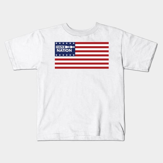 Vape Nation - Born in the U.S.A. Kids T-Shirt by DankSpaghetti